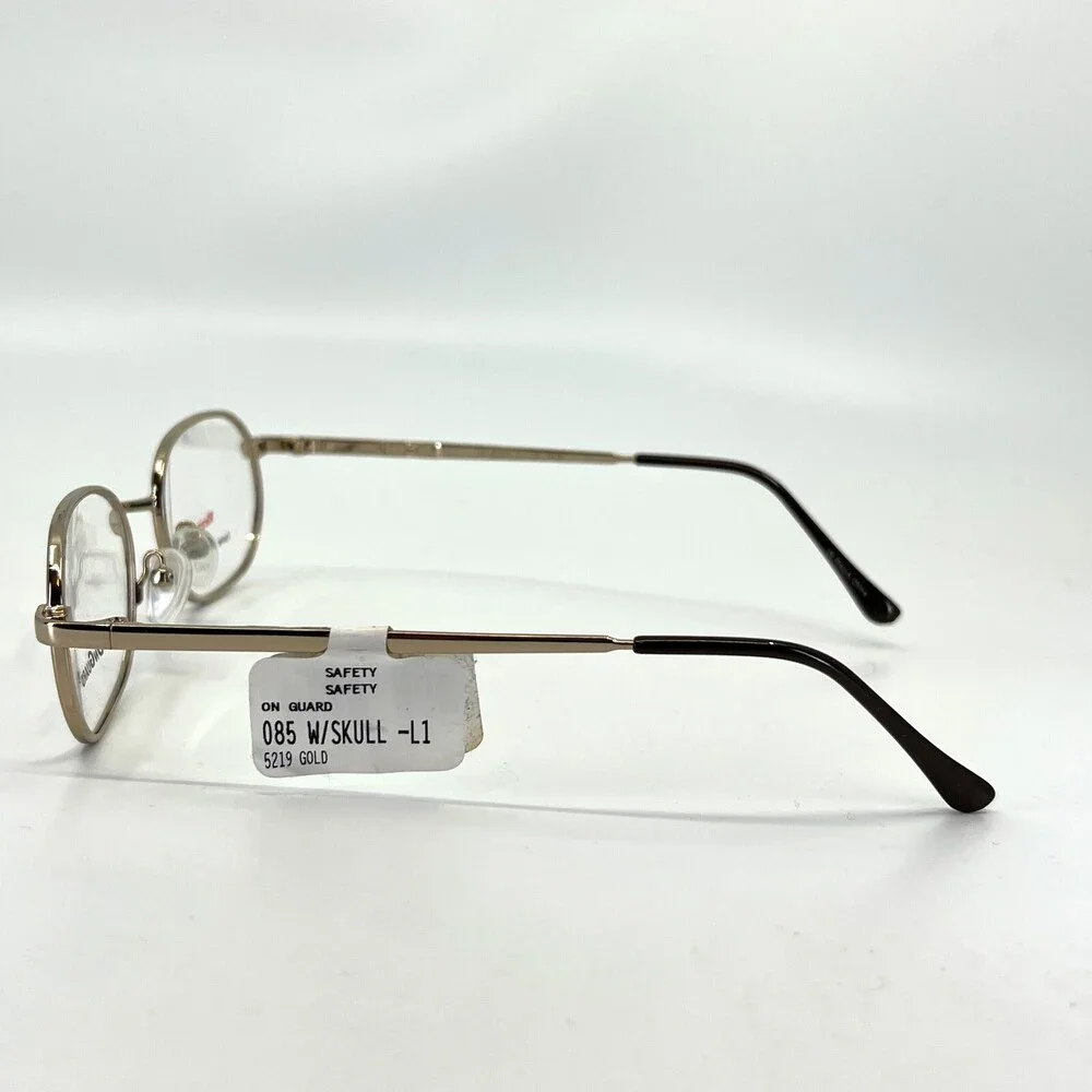 OnGuard OG085 W/Skull Gold Round Full Rim Eyeglasses Frames 52[]19 140 mm
